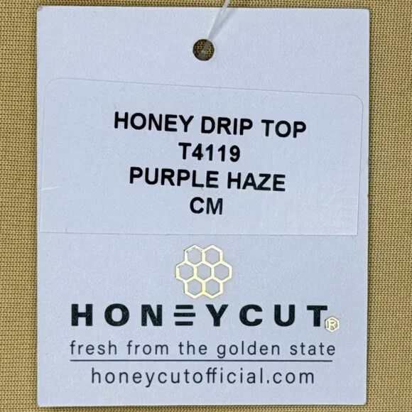 Honeycut Purple Haze Set Honey Drip Top & Brat Shorts Child Medium CM - Picture 6 of 13